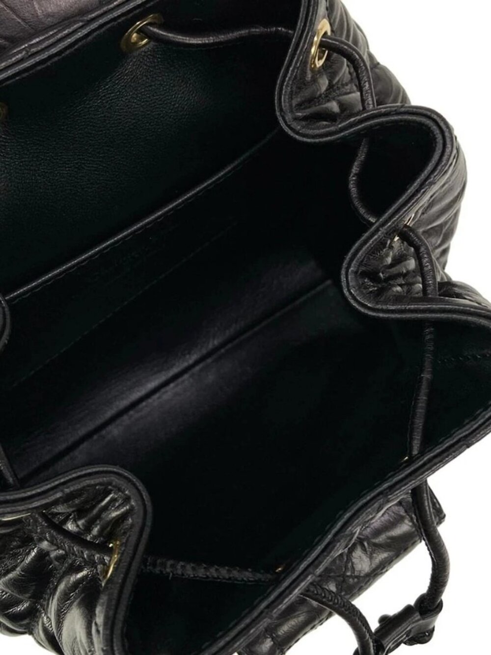 DIOR/ChristianDior Diorskaro Backpack Small Black Lambskin Backpack - Picture 6 of 16